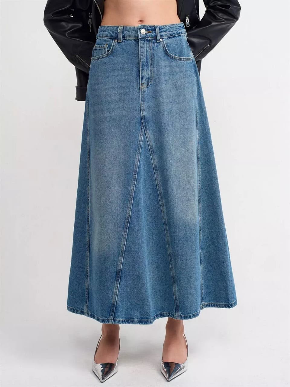 MAXI DENIM SKIRT