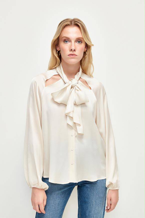 SILK CUTTING BLOUSE