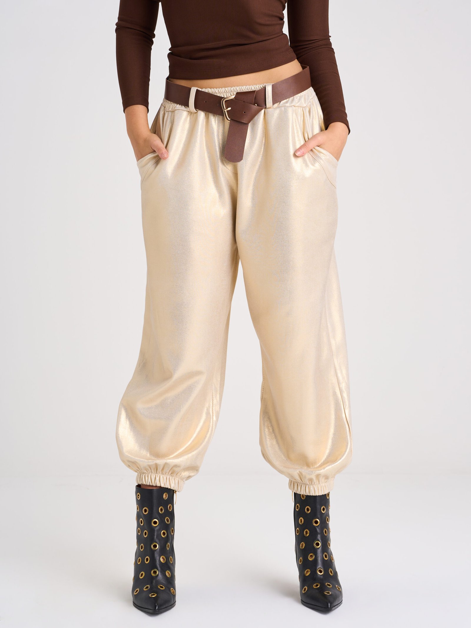 BER 71581 METALLIC PANTS